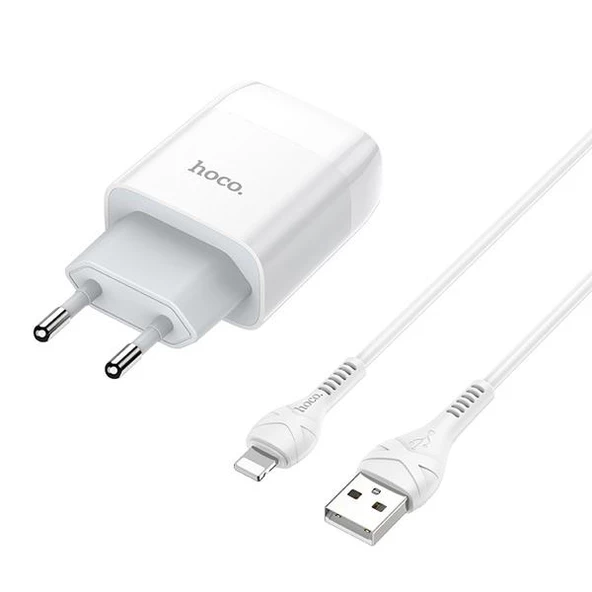 Polham 20W 1 Metre Kablolu 2 USB Girişli Şarj Başlıklı İphone Şarj Aleti, Ultra Hızlı Apple şarj - 2