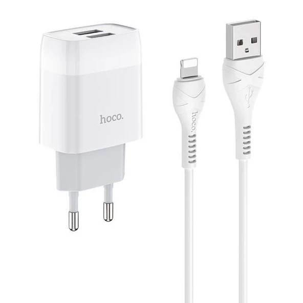 Polham 20W 1 Metre Kablolu 2 USB Girişli Şarj Başlıklı İphone Şarj Aleti, Ultra Hızlı Apple şarj