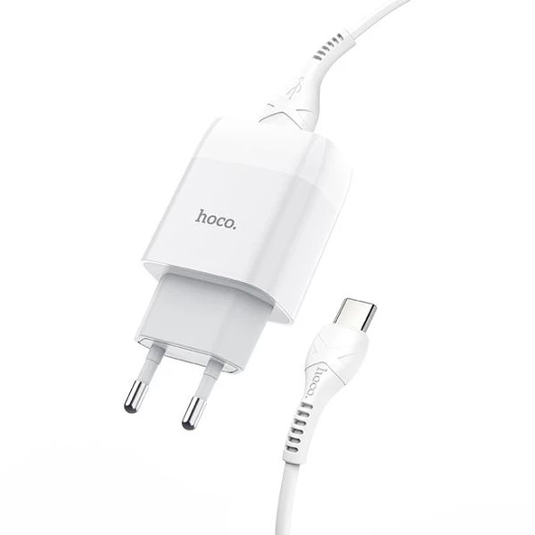 Polham 20W 1 Metre Type C Kablolu 2 USB Girişli Şarj Başlıklı Type C Şarj Aleti, Akım Korumalı Şarj - 4