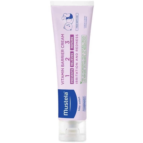 Mustela Vitamin Barrier 1.2.3 Pişik Kremi 100 ml