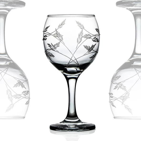 Decocia Pudgy 19 Parça Bardak Çeyiz Seti Ördek Karaflı Sürgün Desenli - Resim 4