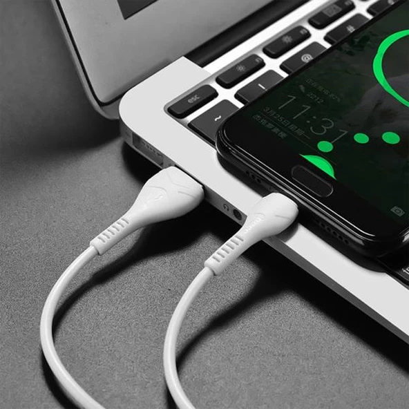 Polham 3.0A 1 Metre USB to Type C Ultra Hızlı Şarj ve Data Kablosu, Akım Korumalı, Dayanıklı Kablo - 4
