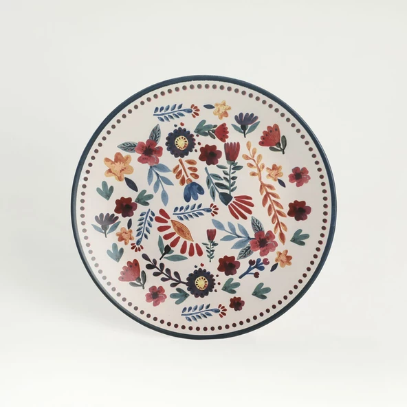Keramika Keraart Springtime Servis Tabağı 26 Cm 6 Adet - 19558 - 9