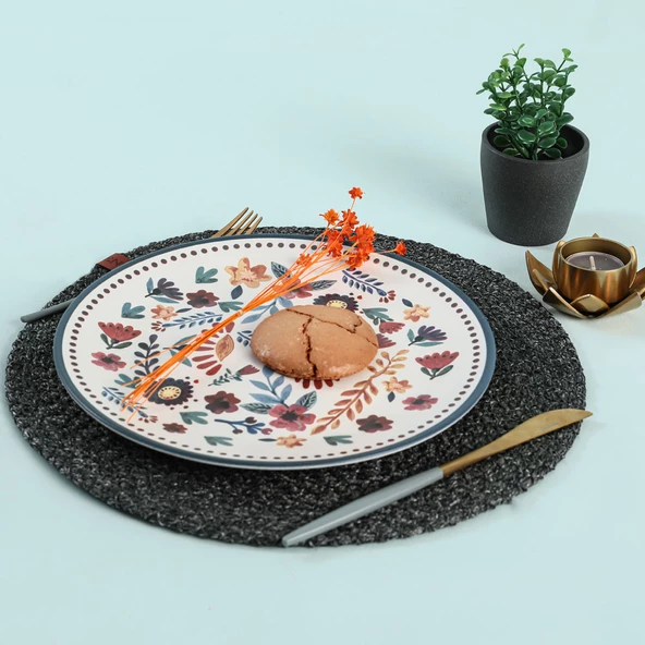 Keramika Keraart Springtime Servis Tabağı 26 Cm 6 Adet - 19558 - 8