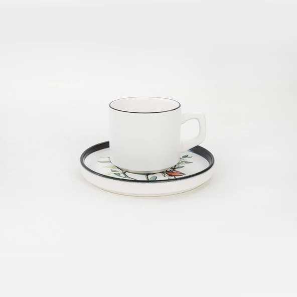 Keramika Keraart Çiçek Bahçesi Stackable Çay Takımı 12 Parça 6 Kişilik - 18938/43 - 3
