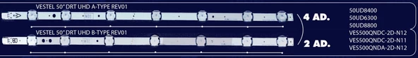 BM-153 (4X7LED-2X7LED) VESTEL 50" B-1096 RTL1712 45,4CM DRT UHD A-TYPE REV01