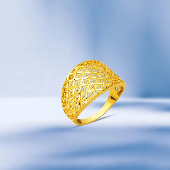 14 Ayar Taşsız Altın Yüzük - Resim 5