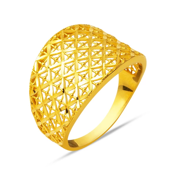 14 Ayar Taşsız Altın Yüzük ürün görseli 1