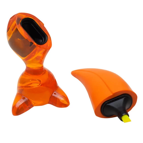 Koziol 5577509 Hugo Fosforlu Kalem Koyu Turuncu - Resim 8