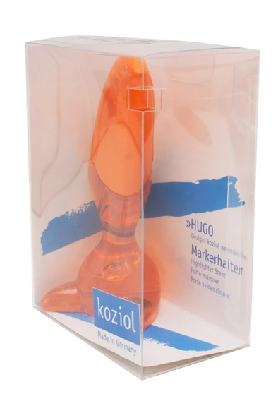 Koziol 5577509 Hugo Fosforlu Kalem Koyu Turuncu - Resim 6