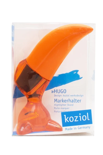 Koziol 5577509 Hugo Fosforlu Kalem Koyu Turuncu - Resim 9