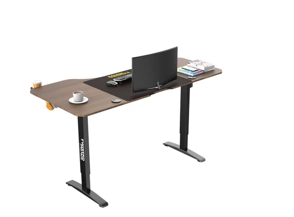 TWISTED MINDS T AYAK MOTORLU YÜKSEKLİK AYARLI EVOFİS OYUNCU MASASI - SAĞ - Resim 4