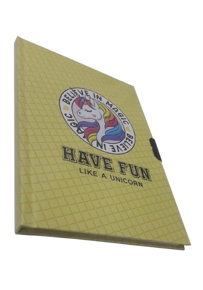 Hatıra Defteri Kilitli Kız Modeli Günlük Defteri Onas Sert Kapak 100 Yaprak Çizgili 1 Adet - 6