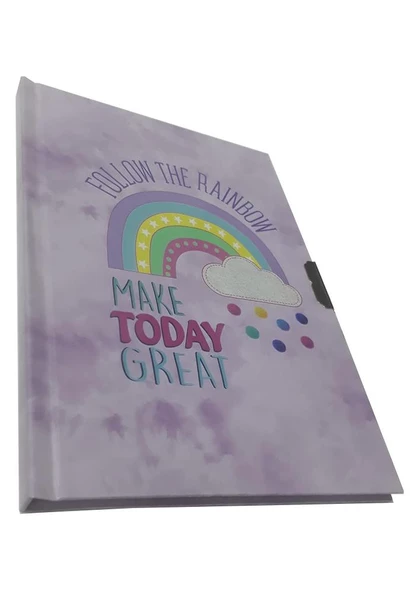 Hatıra Defteri Kilitli Kız Modeli Günlük Defteri Onas Sert Kapak 100 Yaprak Çizgili 1 Adet - 7