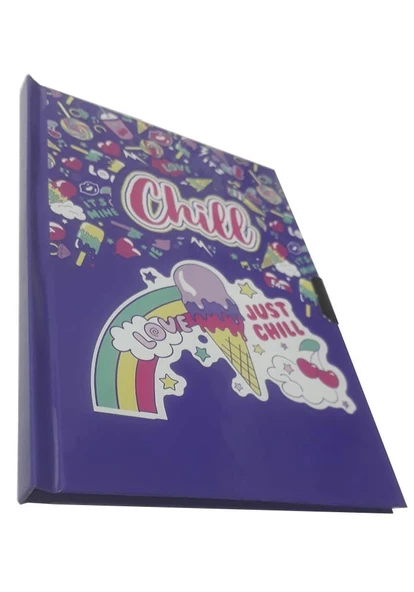 Hatıra Defteri Kilitli Kız Modeli Günlük Defteri Onas Sert Kapak 100 Yaprak Çizgili 1 Adet - 4