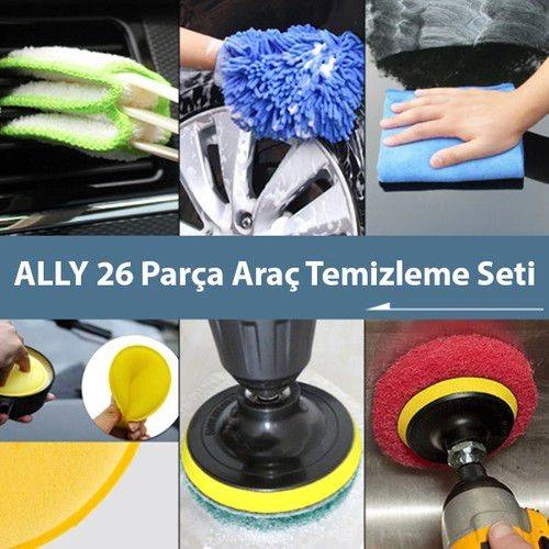 Polham 26 Parça Araç İçi Detaylı Temizlik Seti, Matkap Uçlu Ev, Araç Ultra Detaylı Temizlik Seti - 2