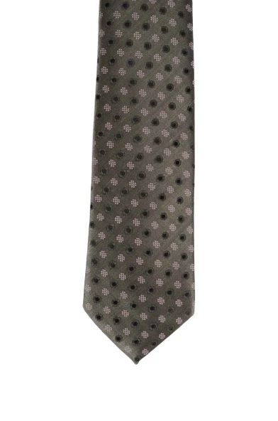 Cengiz İnler Puantiye Desenli Mendilli Mikrofiber Erkek Kravat - 2