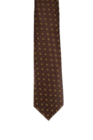 Cengiz İnler Puantiye Desenli Mendilli Mikrofiber Erkek Kravat - 8
