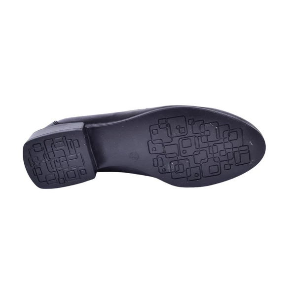 MAMMAMİA D23YA-3700 TOPUKLU DERİ LOAFER KADIN AYAKKABI - 7