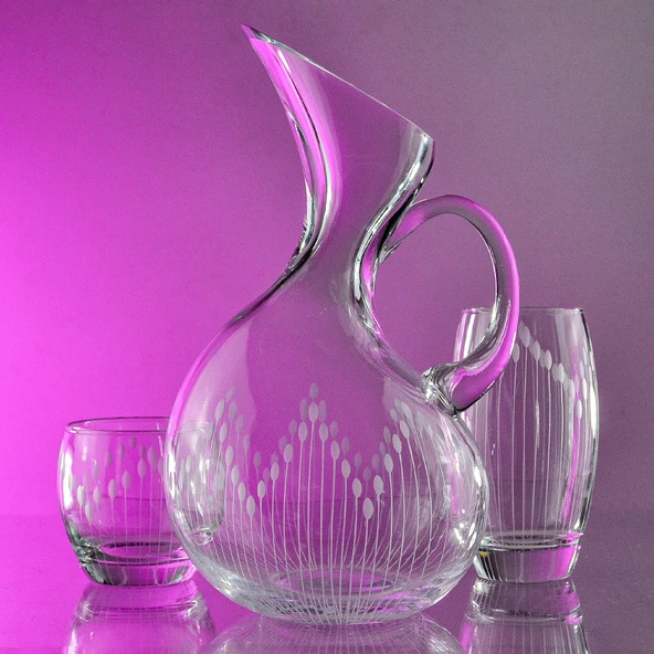 Decocia Pudgy 25 Parça Bardak Seti Ördek Karaflı Vega Desenli - Resim 2