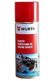 WÜRTH SPREY TAMPON BOYA RAL9005 MAT SİYAH 400 ML