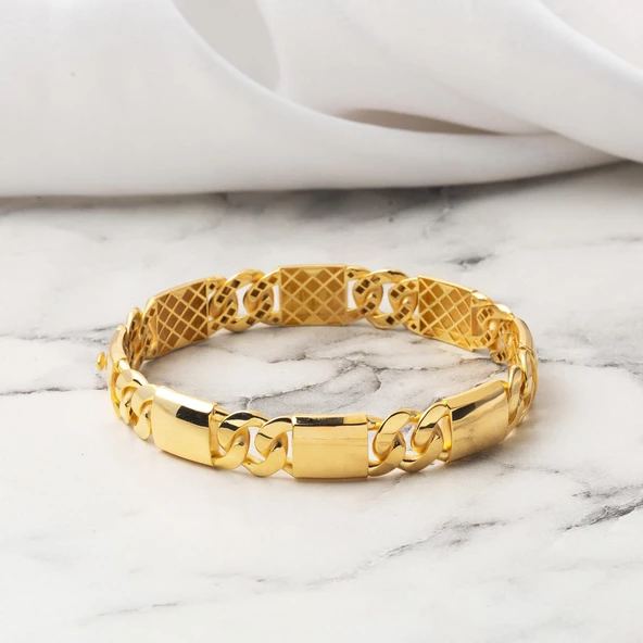 Gurmet Model Kelepçe Altın Bilezik - Resim 3