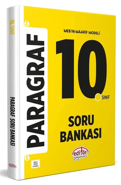 Editör Yayınları Editör Yayınevi 10. Sınıf Paragraf Soru Bankası