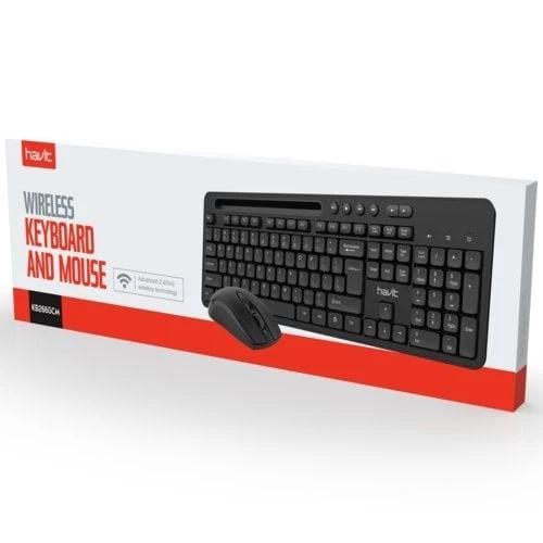 Havit KB266GCM Kablosuz Klavye Mouse Set Siyah - 2