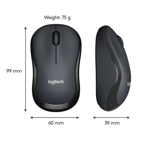 Logitech M221 Kablosuz Mouse Siyah 910-006510 - 2