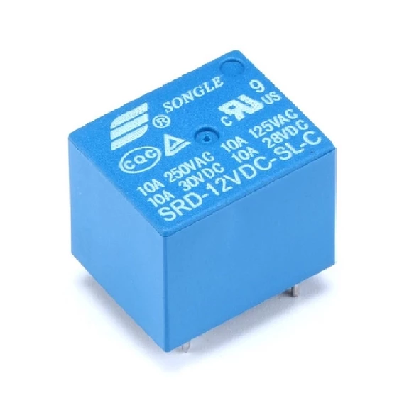 Songle 250V 10A SRD-12VDC-SL-C 12V DC Röle 5 Pin Pcb Montaj Tip
