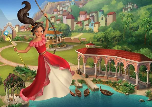 Disney Prenses Elena Lisanslı Kutulu Puzzle/Yapboz 100'parça - 2
