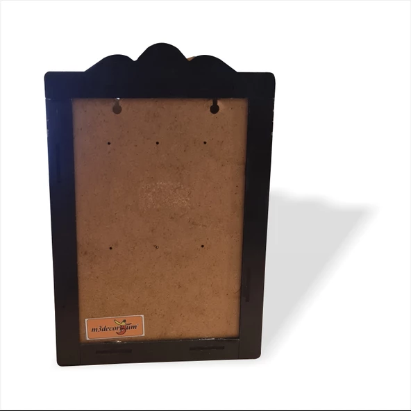 Kahverengi Ahşap 6 Askılı Sağlam Kapaklı Menteşeli Anahtar Dolabı - 3