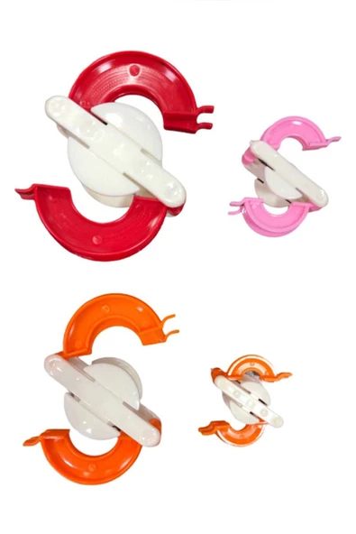 Ponpon Makinası 4'lü Set Ponponmatik 4 Farklı Boy - 7