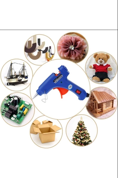 Dhgl Sıcak Silikon Işıklı Tetikli Mum Tutkal Tabancası 20w - 3