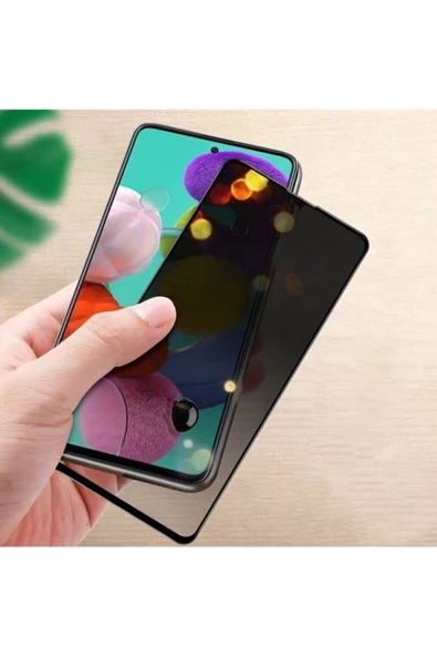 Samsung A51 Uyumlu Hayalet Ekran Gizli Tam Kaplayan Kırılmaz Cam Seramik Ekran Koruyucu Film - 5