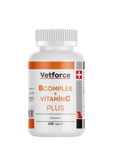 VETFORCE B COMPLEX +VİTAMİN C 300 TABLET(Köpeklerde B ve C vitamini kaynağı)