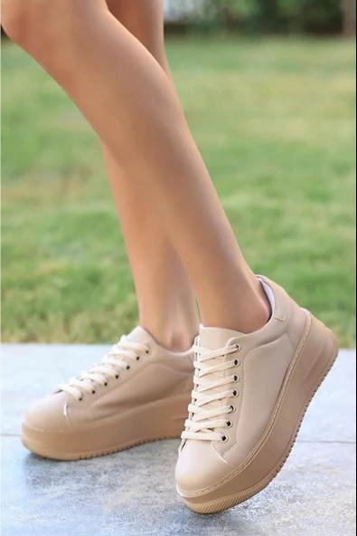 Walkenzo 2596 Kadın Yüksek Topuk Günlük Sneaker Ayakkabı - Resim 2