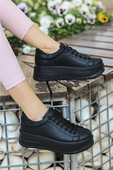 Walkenzo 2596 Kadın Yüksek Topuk Günlük Sneaker Ayakkabı - Resim 7