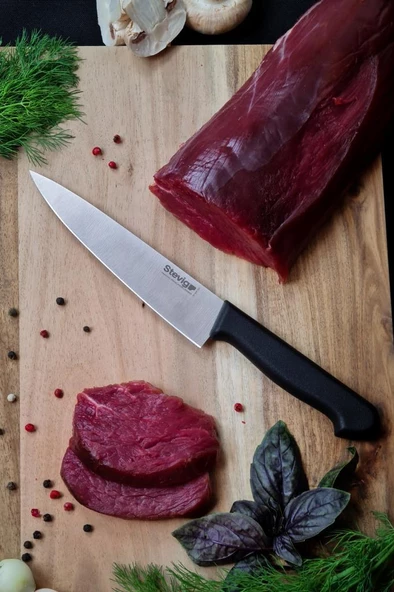Stevig Solid Mini Şef Bıçağı 15 cm Siyah ST-400.002 - 2