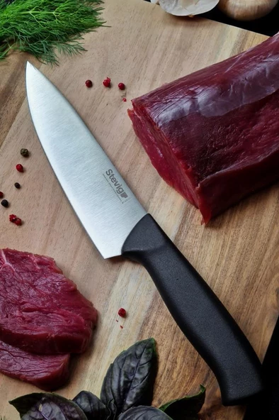 Stevig Solid Şef Bıçağı 17,5 cm Siyah ST-400.001 - 2