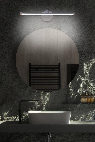 D-light Resim Ayna Aplik 40 cm. Beyaz - 2