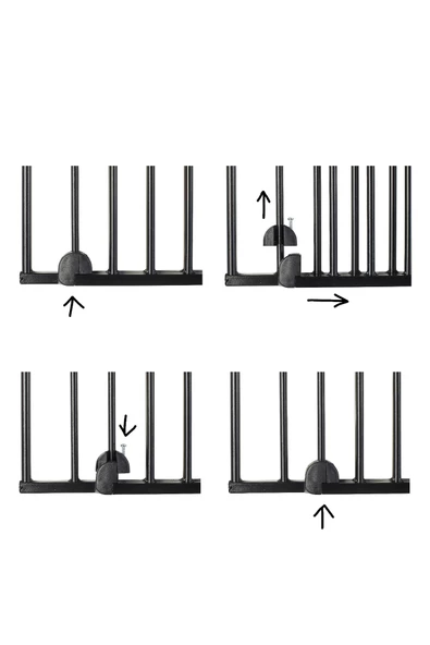Wellgro 62-102 Cm Metal Uzayan Güvenlik Kapısı Siyah - 8