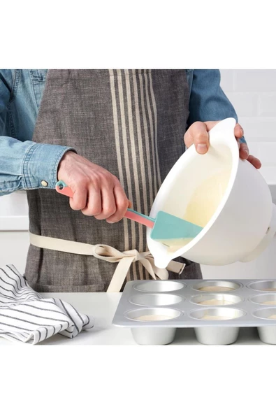 IKEA Gubbröra Spatula - Pembe / Turkuaz - 25 Cm - 4