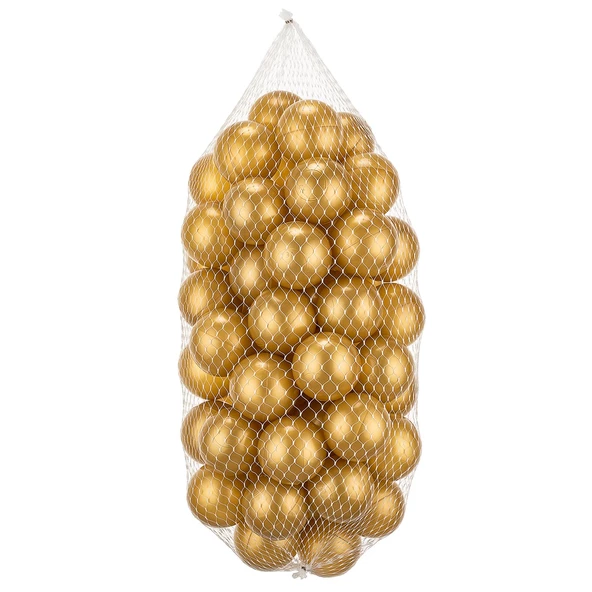 Wellgro Bubble Pops Açık Gri Sünger Top Havuzu / Gri, Gold, Beyaz Toplu - 6