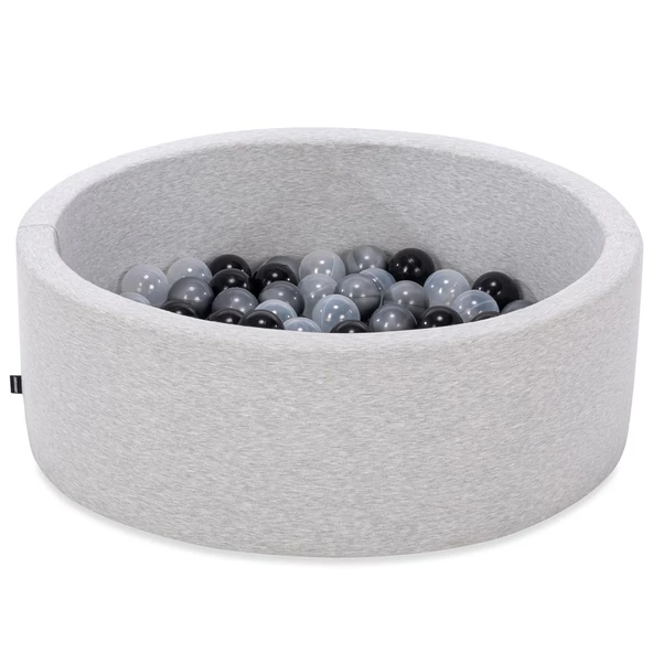 Wellgro Bubble Pops Açık Gri Sünger Top Havuzu / Gri, Siyah, Şeffaf Toplu - 2