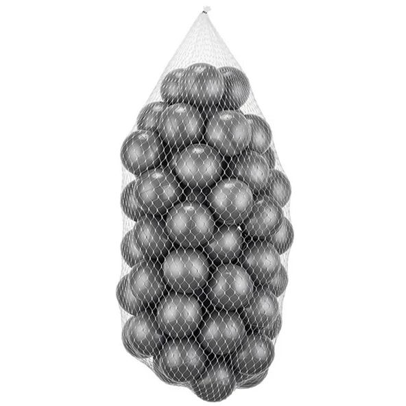 Wellgro Bubble Pops Açık Gri Sünger Top Havuzu / Gri, Siyah, Beyaz Toplu - 4