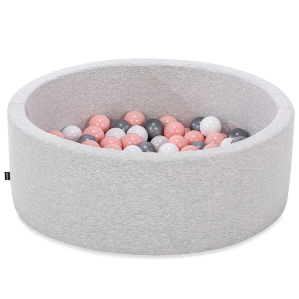 Wellgro Bubble Pops Açık Gri Sünger Top Havuzu / Gri, Pembe, Beyaz Toplu - 2