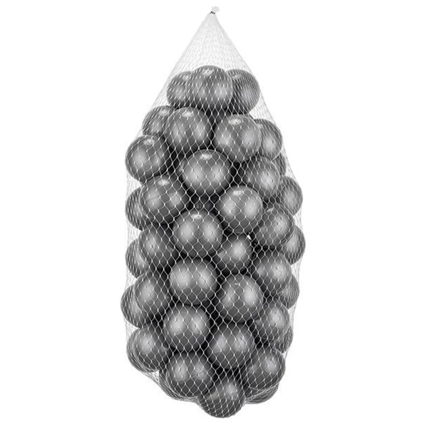Wellgro Bubble Pops Açık Gri Sünger Top Havuzu / Gri, Gold, Beyaz Toplu - 4