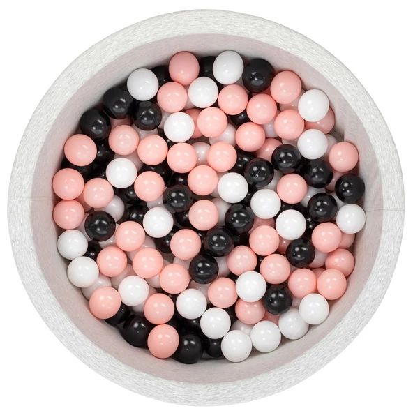 Wellgro Bubble Pops Açık Gri Sünger Top Havuzu / Pembe, Beyaz, Siyah Toplu ürün görseli