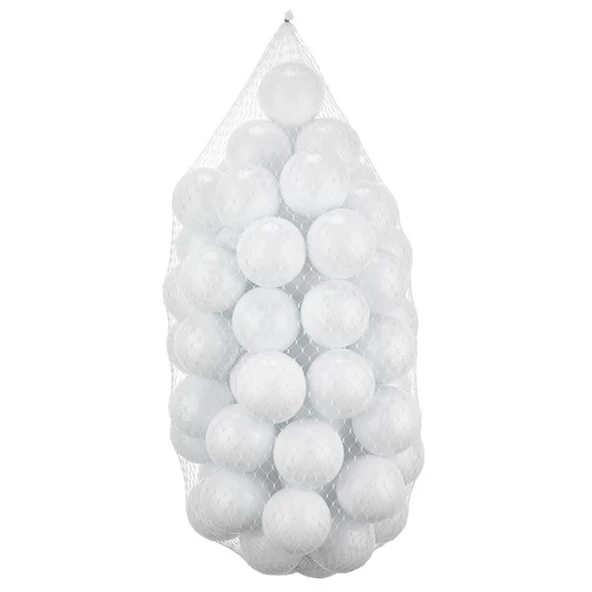 Wellgro Bubble Pops Açık Gri Sünger Top Havuzu / Lila, Beyaz, Siyah Toplu - 5